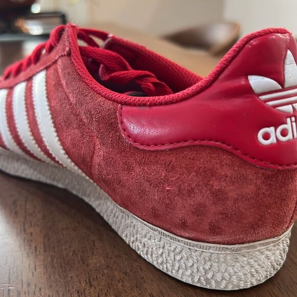RARE 2013 Adidas Gazelle G96681 Men’s 8 Red Suede Sneakers Vintage Y2K - Picture 10 of 11